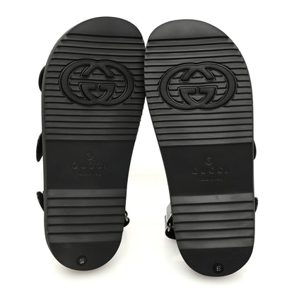 Gucci Rubber Mini Double G Womens Isla Dad Sandals 39 Black 5 of 7