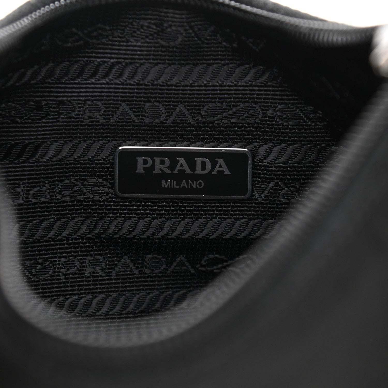 Prada Tessuto Nylon Mini Re-Edition 2000 Bag Black 6 of 10