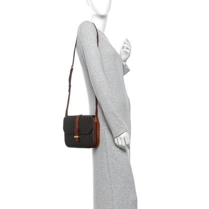 Saint Laurent Canvas Smooth Calfskin Le Monogramme Satchel Chestnut 2 of 10