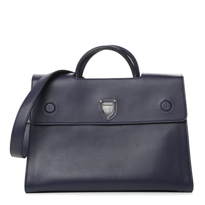 Christian Dior Calfskin Large Diorever Flap Navy 1 of 10