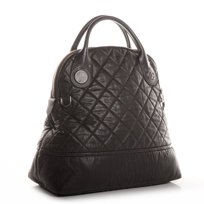 Chanel Coated Canvas Quilted Large Garment Travel Bag Brown 3 of 10