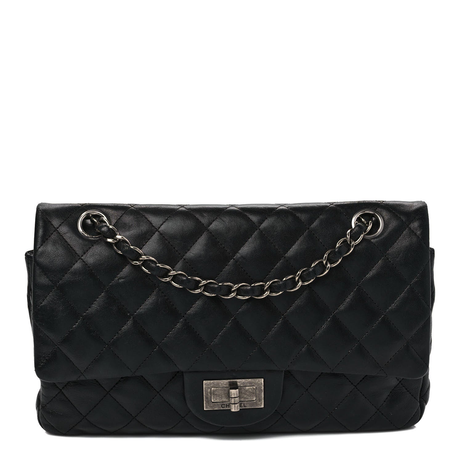 Chanel Lambskin Quilted Medium Hybrid Reissue Flap Black 1 of 14