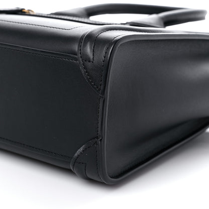 Celine Smooth Calfskin Nano Luggage Black 10 of 14