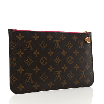Louis Vuitton Monogram Neverfull MM GM Pochette Fuchsia 3 of 7
