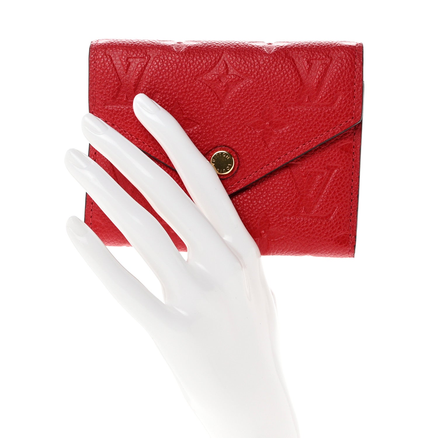 Louis Vuitton Empreinte Victorine Wallet Scarlet 2 of 7