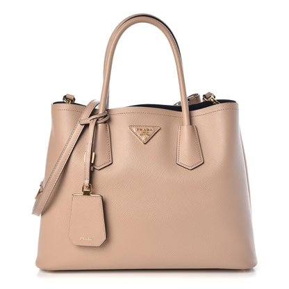 Prada Saffiano Cuir Medium Double Bag Cammeo 1 of 12