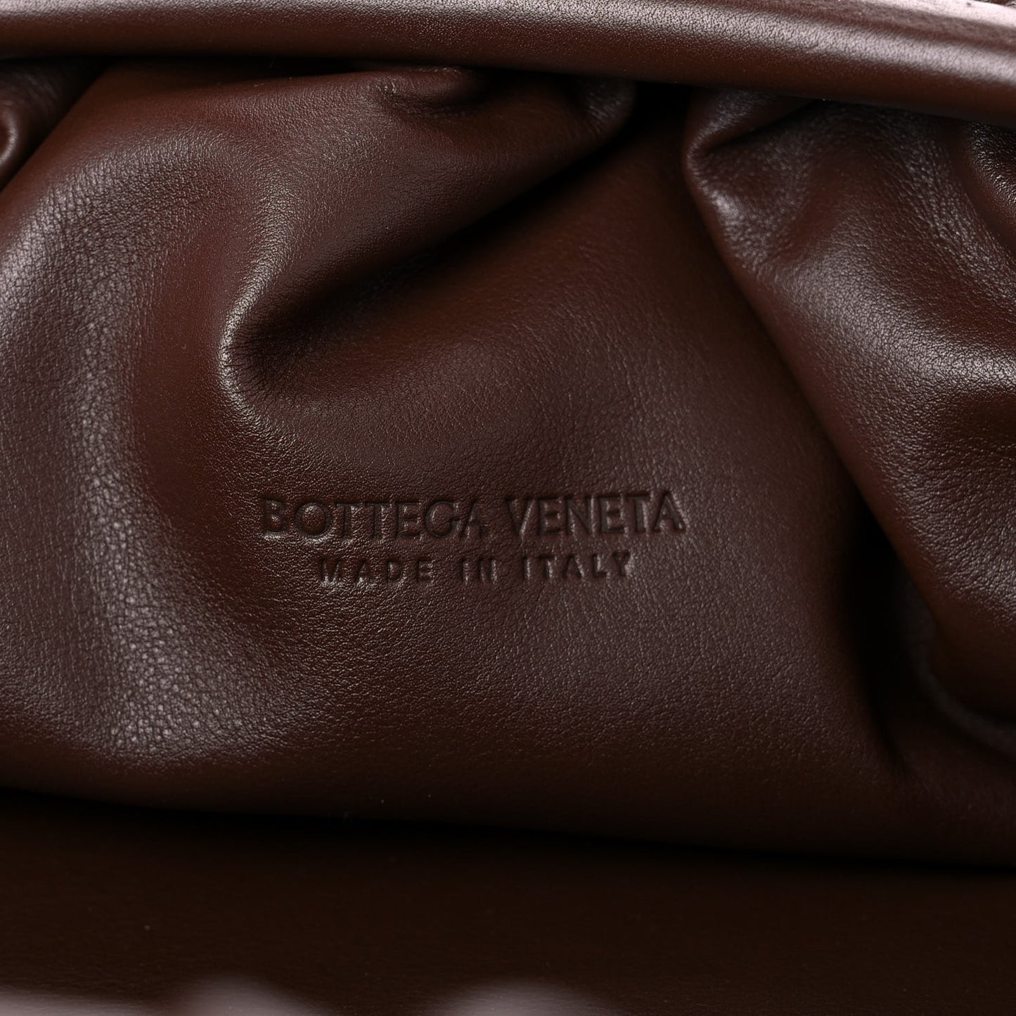 Smooth Butter Calf The Pouch Oversized Clutch Brownie