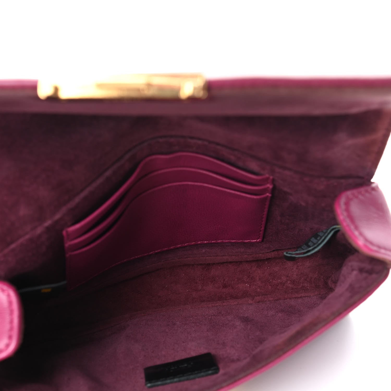 Fendi Shiny Nappa Mini Be Baguette Shoulder Bag Ciclamino 5 of 11