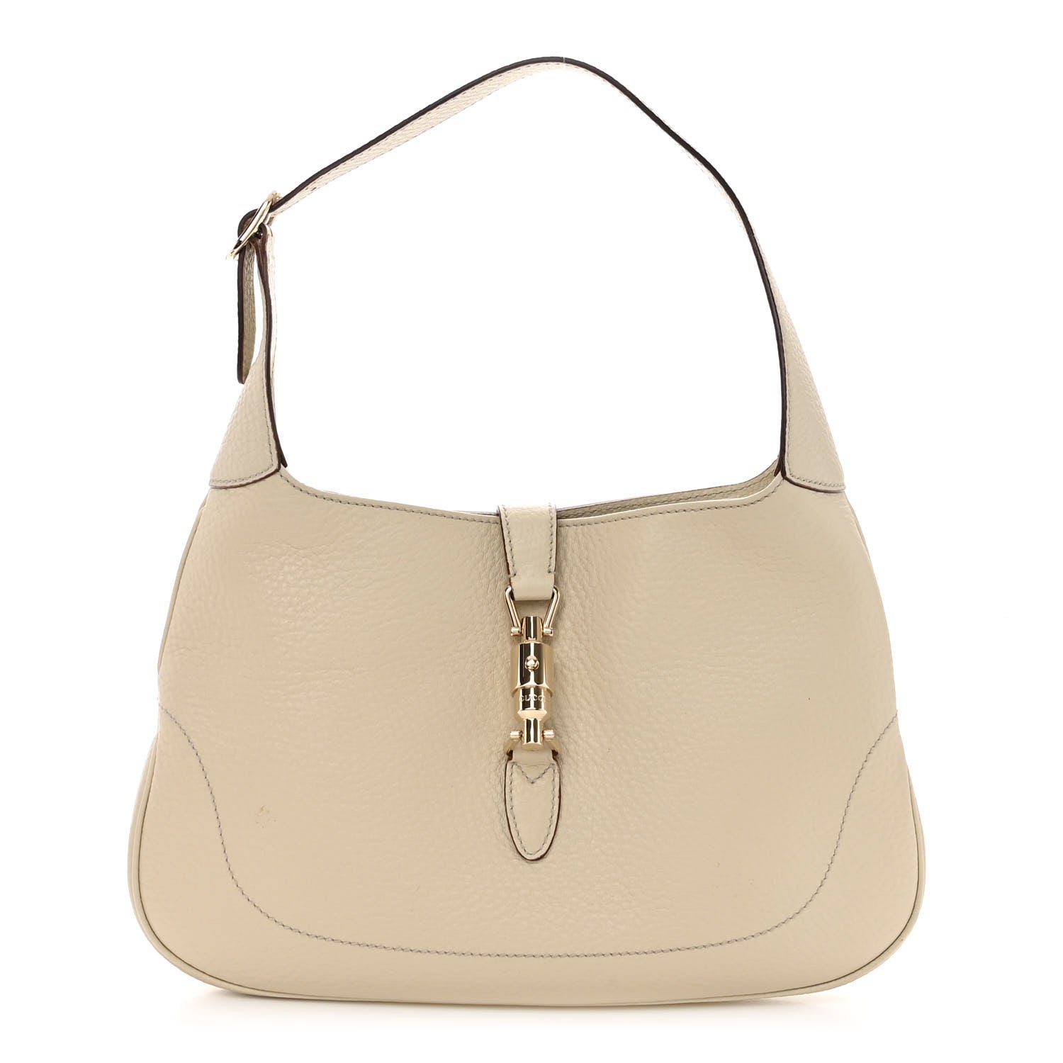 Gucci Calfskin Small Jackie O Hobo White 1 of 11