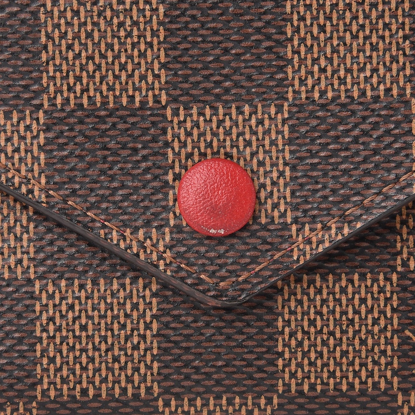 Damier Ebene Victorine Wallet Red