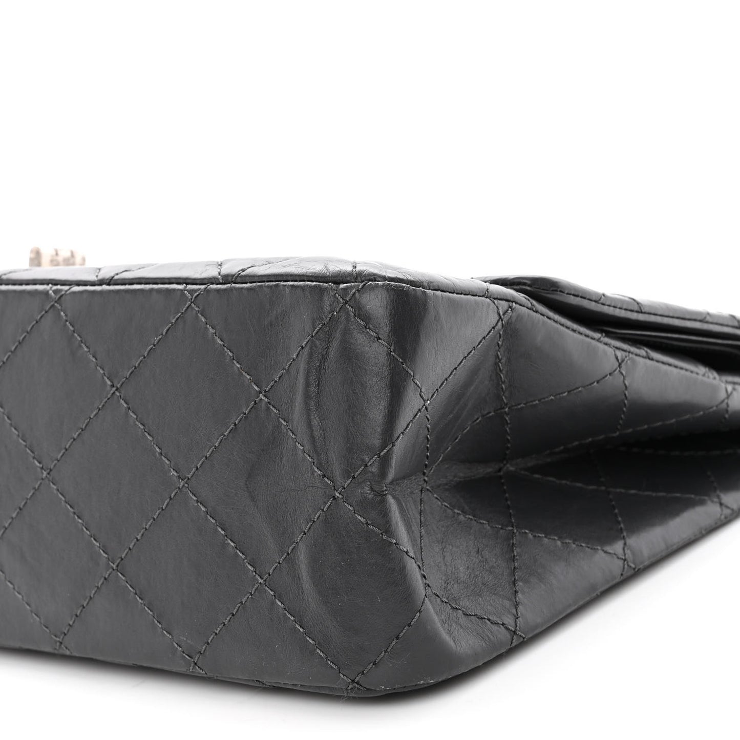 Aged Calfskin Quilted 2.55 Reissue 227 Flap Grey
