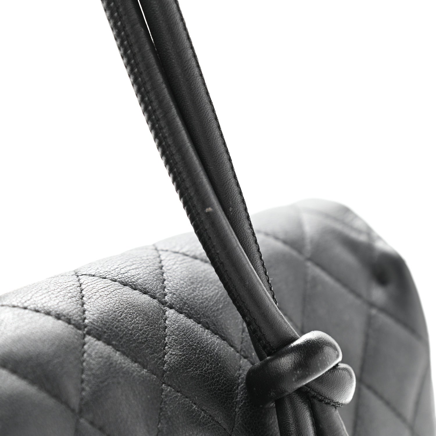 Chanel Calfskin Quilted Large Cambon Flap Black White 23 of 25