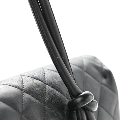 Chanel Calfskin Quilted Large Cambon Flap Black White 23 of 25