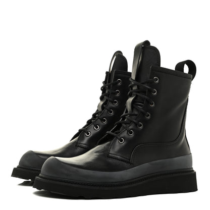 Bottega Veneta Calfskin Lace Up Martin Boots 41 Black 3 of 9