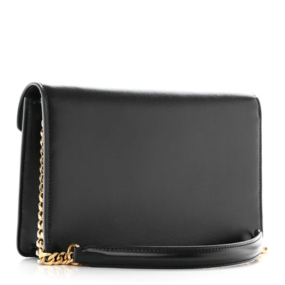 Celine Shiny Calfskin Triomphe Margo Wallet on Chain Black 3 of 20