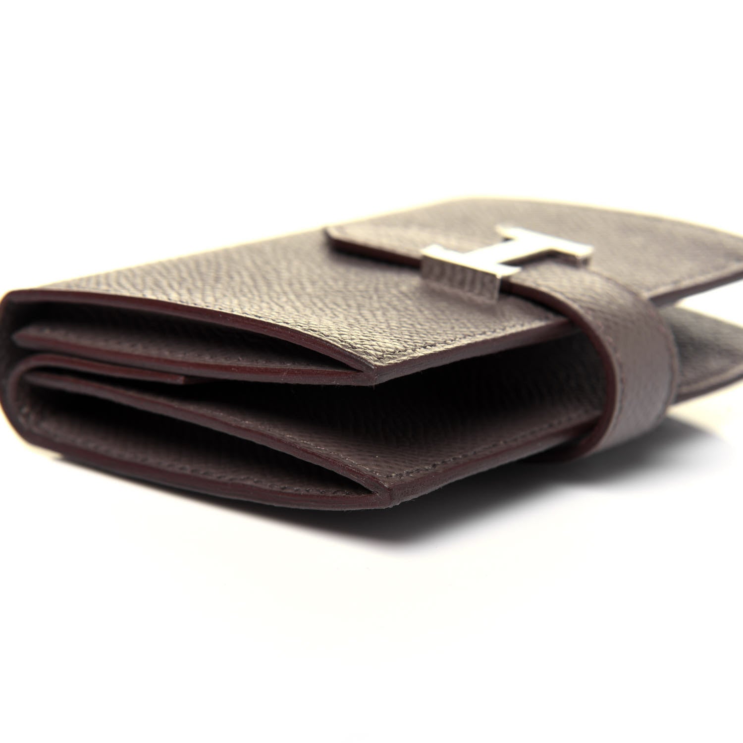 Hermes Epsom Mini Bearn Wallet Etain 10 of 12