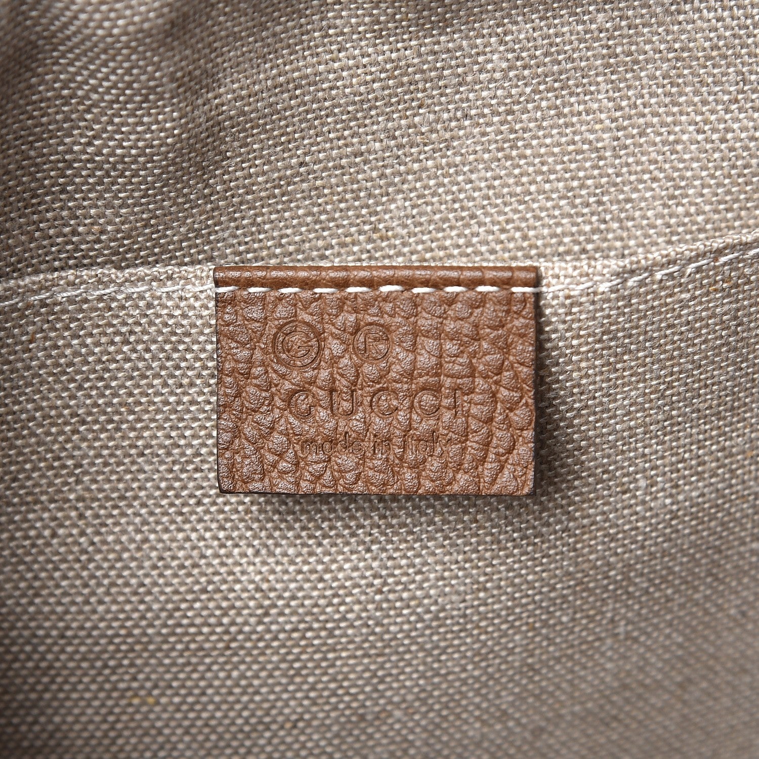 Gucci Monogram Mini Bree Messenger Bag Beige Tabacco 6 of 7