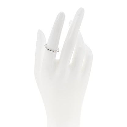 Tiffany 18K White Gold Diamond Paloma Picasso Hammered Ring 54 7 2 of 4