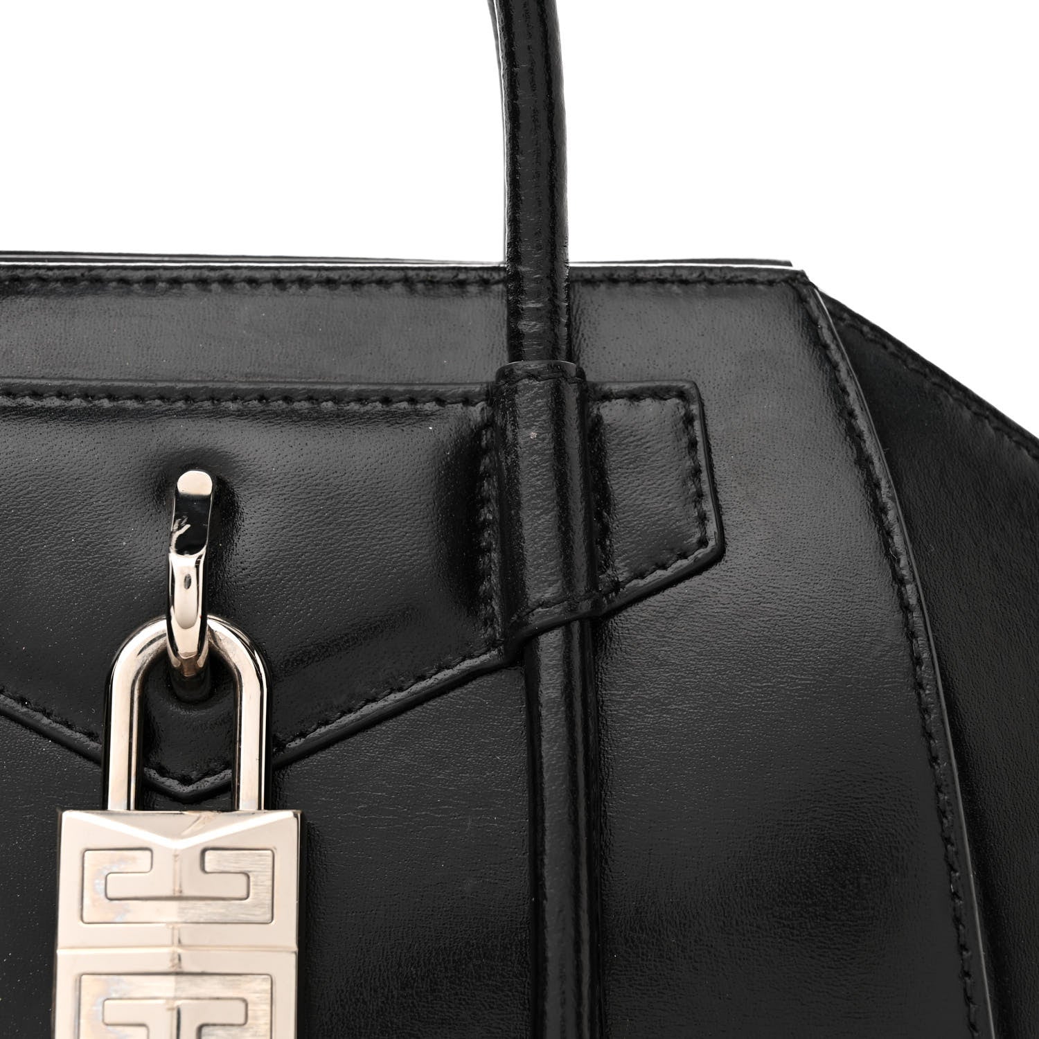 Givenchy Box Calfskin Mini Lock Antigona Shoulder Bag Black 14 of 21