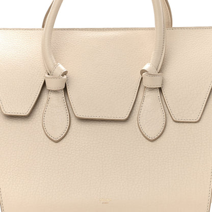 Celine Crisped Calfskin Mini Tie Knot Tote Chalk 7 of 13