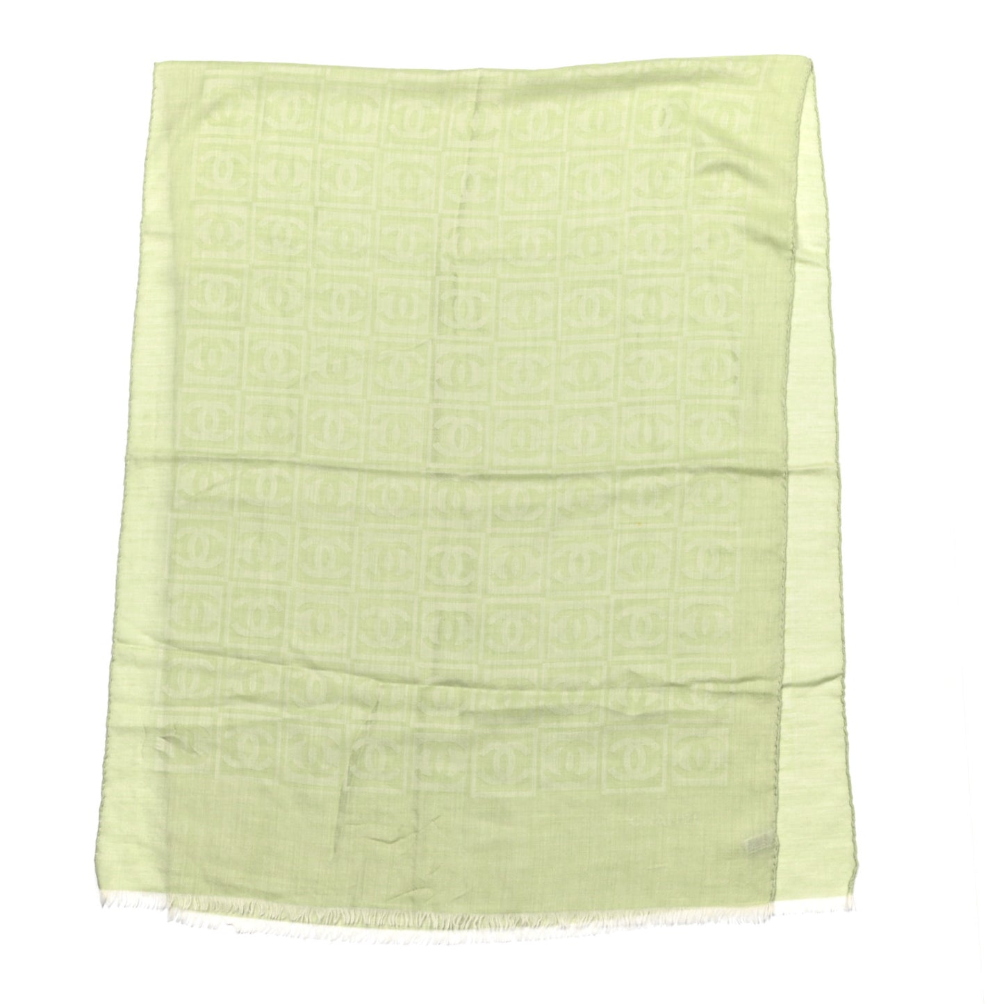 Cashmere Silk CC Scarf Green