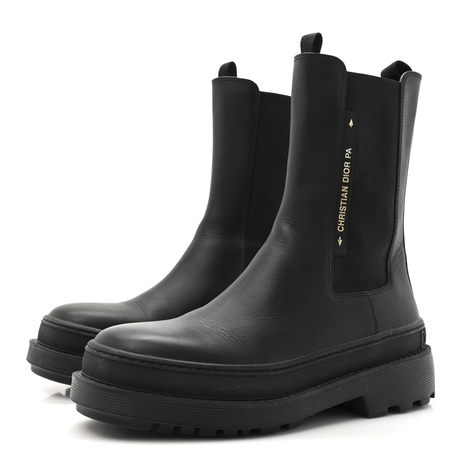Christian Dior Calfskin Dior Trial Ankle Boots 38.5 Black 4 of 12
