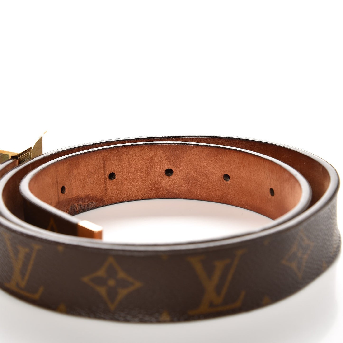 Monogram Ceinture Belt Gold Buckle 85 34
