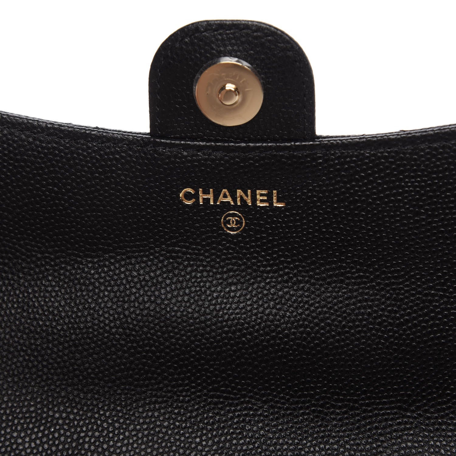 Chanel Caviar Quilted Flap Phone Holder With Chain Black 8 of 12
