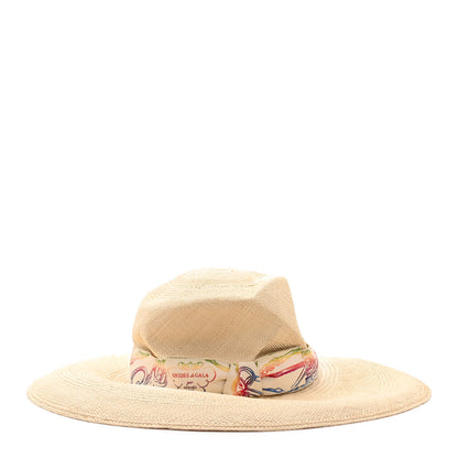 Hermes Straw Panama Brisa Brides De Gala Hat 57 Naturel Multicolore 4 of 9
