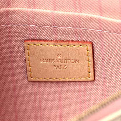 Louis Vuitton Damier Azur Neverfull MM GM Pochette Rose Ballerine 6 of 10