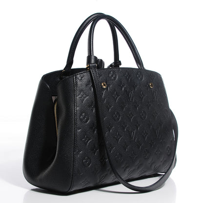 Louis Vuitton Empreinte Montaigne MM Black 3 of 8