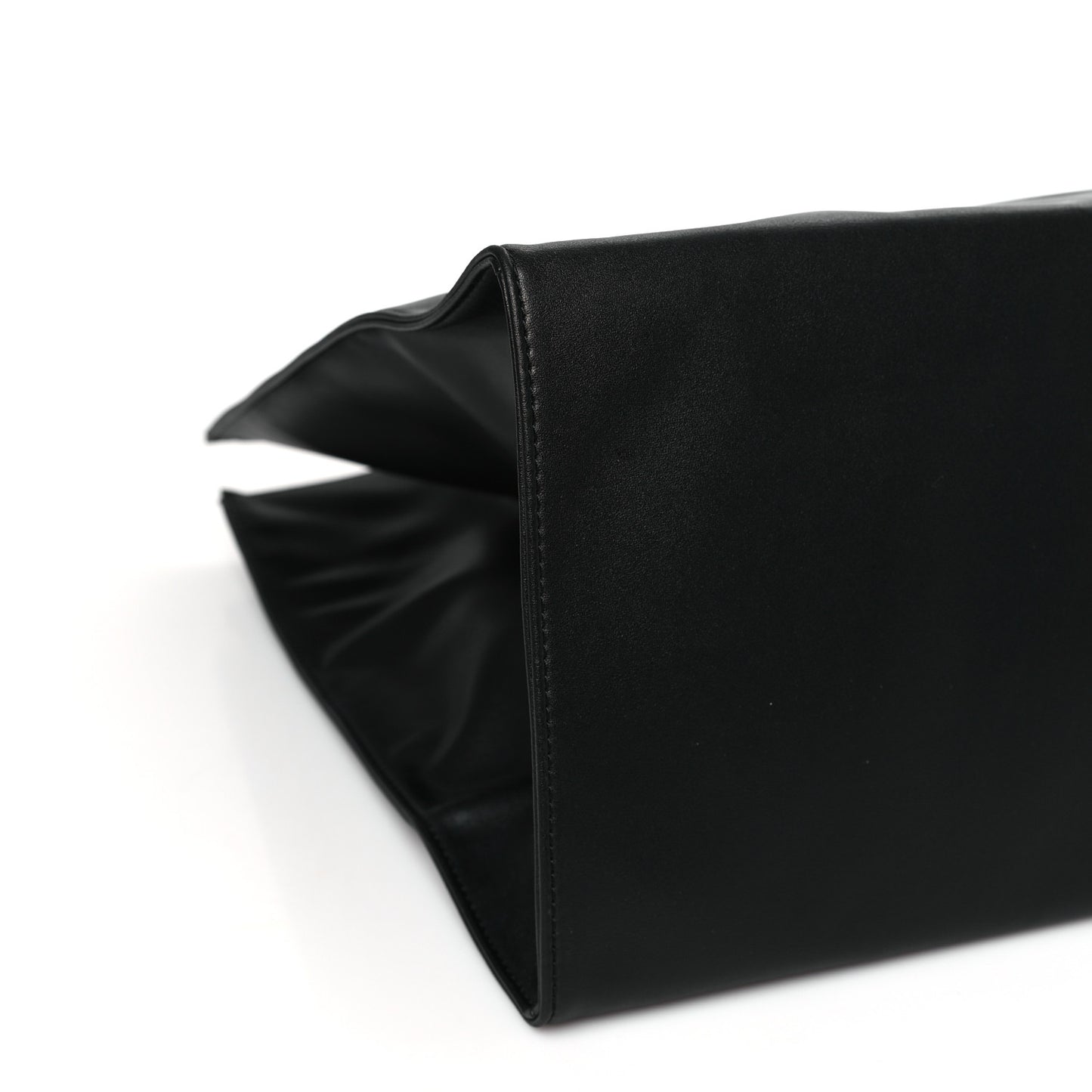 Vegan Leather Large Shopping Bag Black