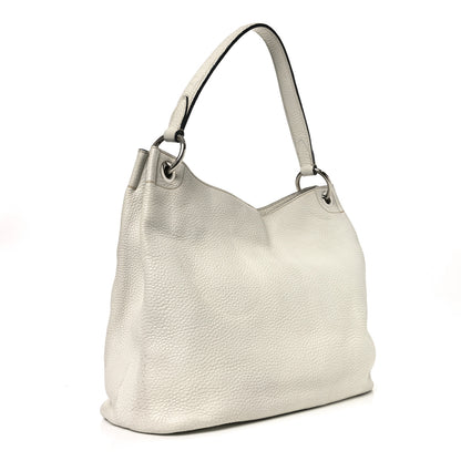 Prada Vitello Daino Hobo Bag White 3 of 9