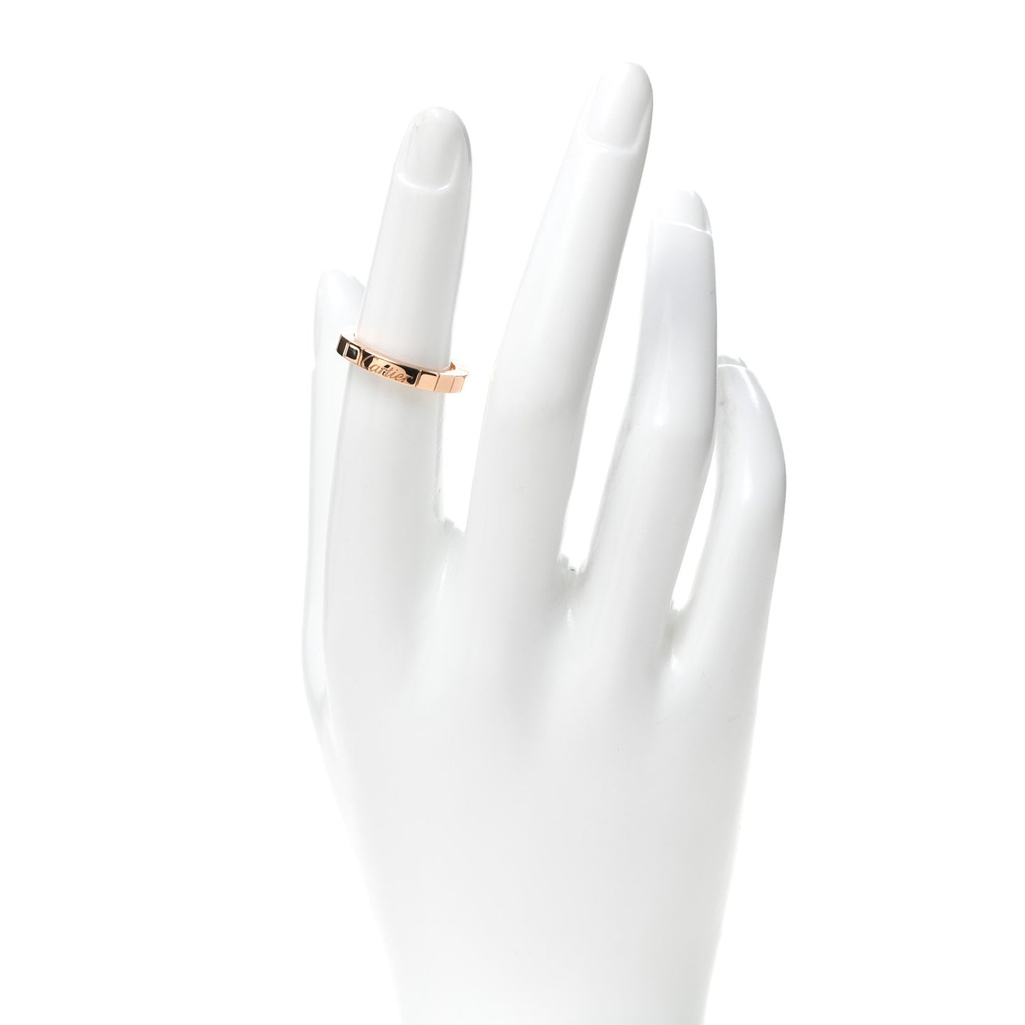 18K Pink Gold 3mm Lanieres Ring 50 5.25
