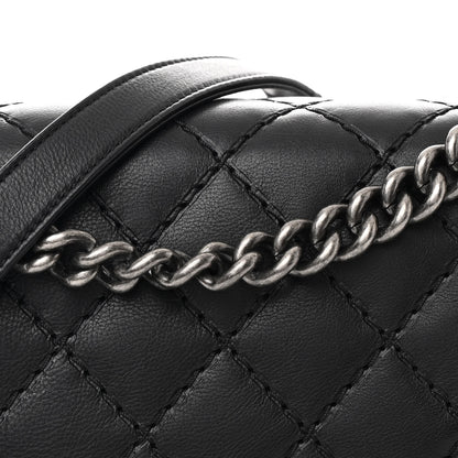 Chanel Calfskin Double Stitch Large Boy Flap Black 8 of 10
