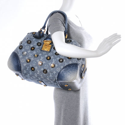 Louis Vuitton Denim Polka Dot Trunks and Bags Bowly 2 of 8