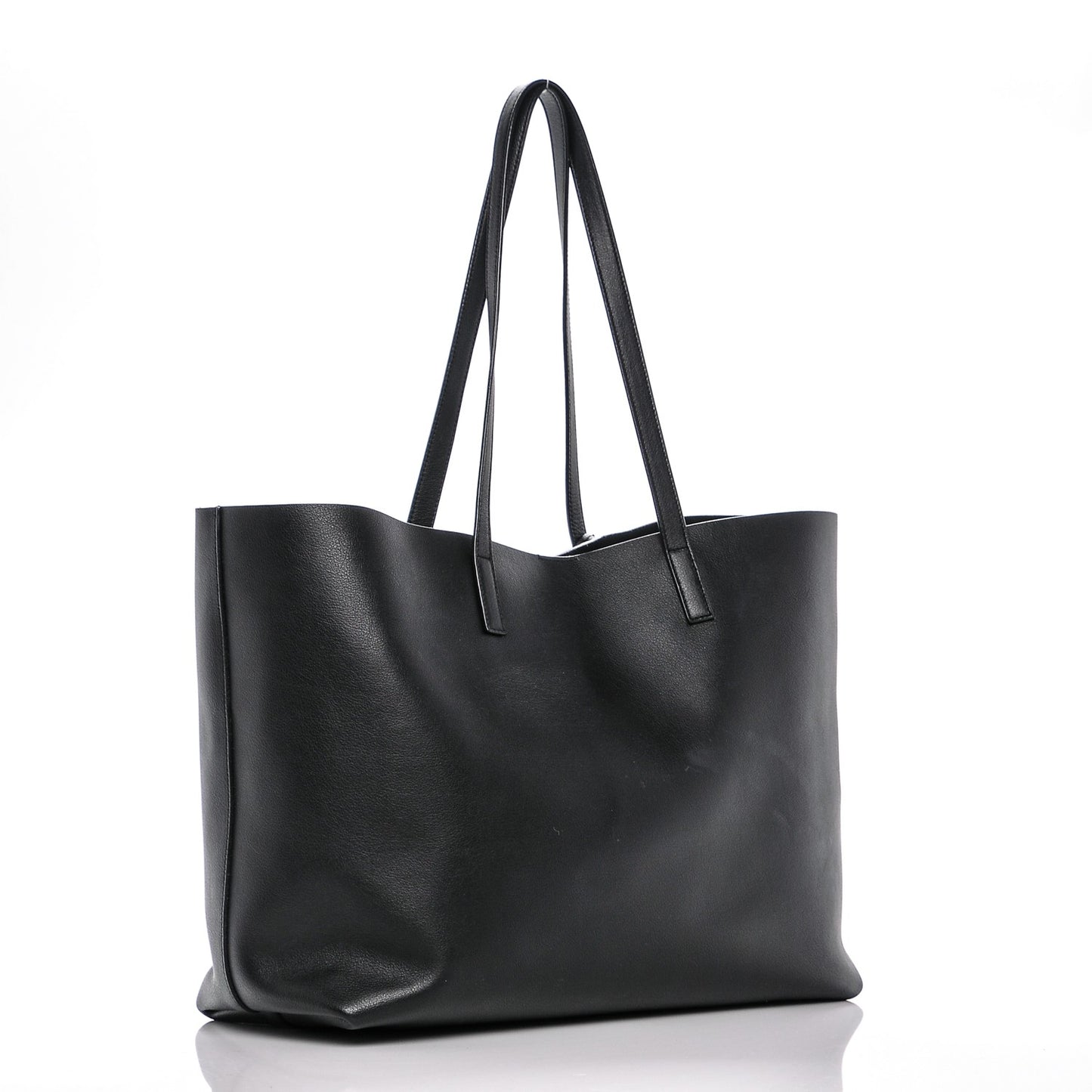 Calfskin Large Shopping Tote Black