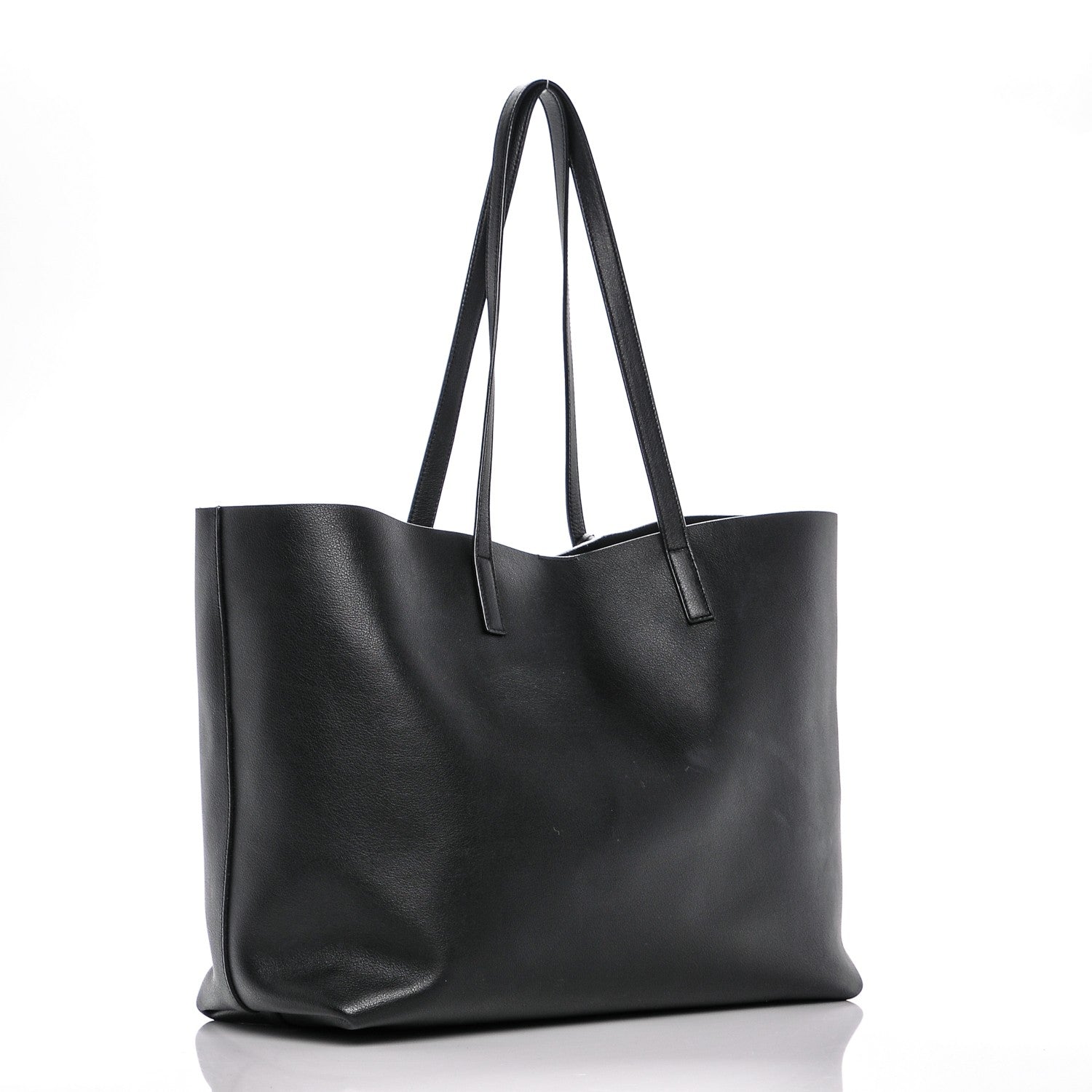 Saint Laurent Calfskin Large Shopping Tote Black 4 of 8