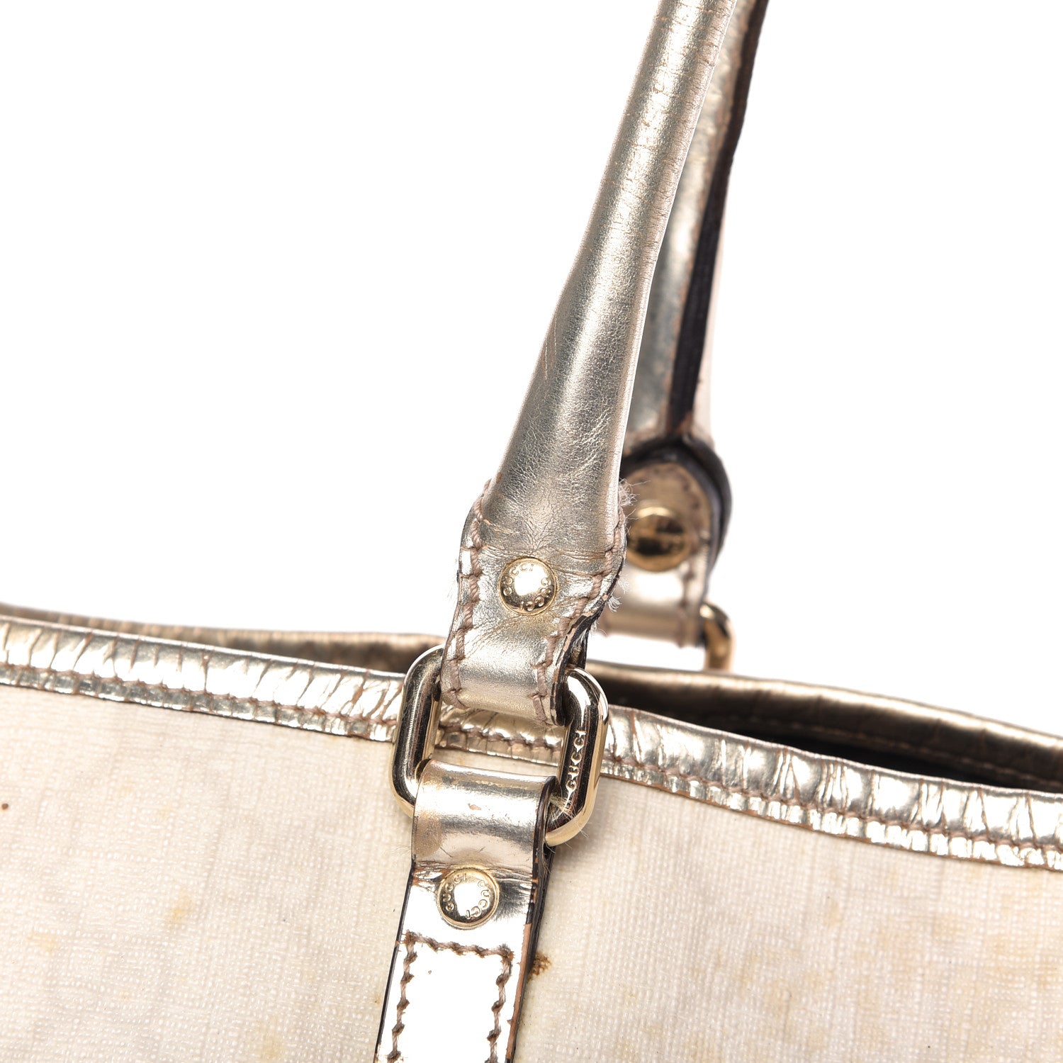 Gucci Crystal Monogram Medium Joy Tote Gold 12 of 17