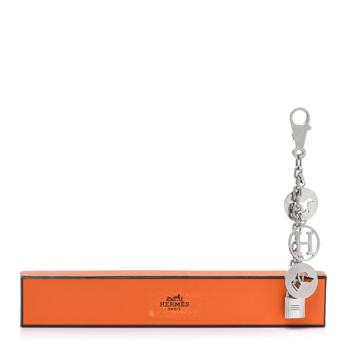 Palladium Breloque Bag Charm Silver