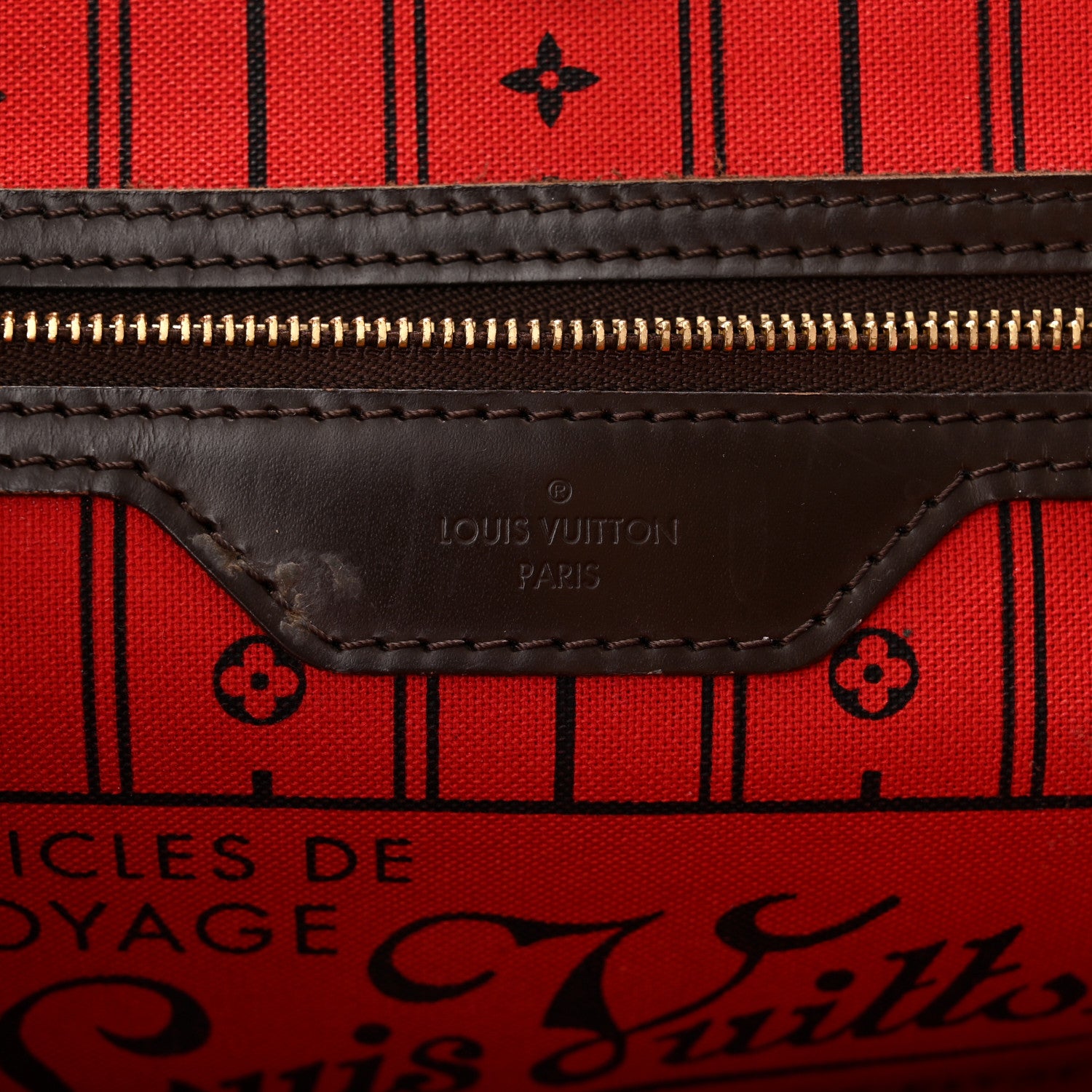 Louis Vuitton Damier Ebene Neverfull MM 6 of 11