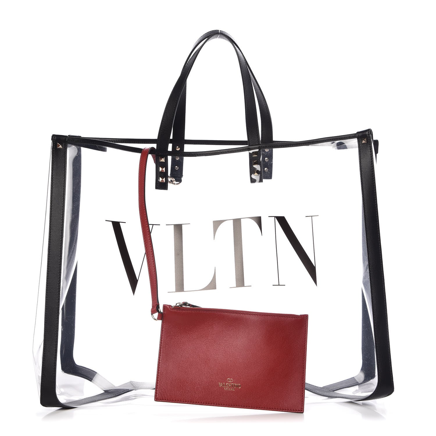 Valentino Garavani Plexy VLTN Shopping Bag Transparent 1 of 10