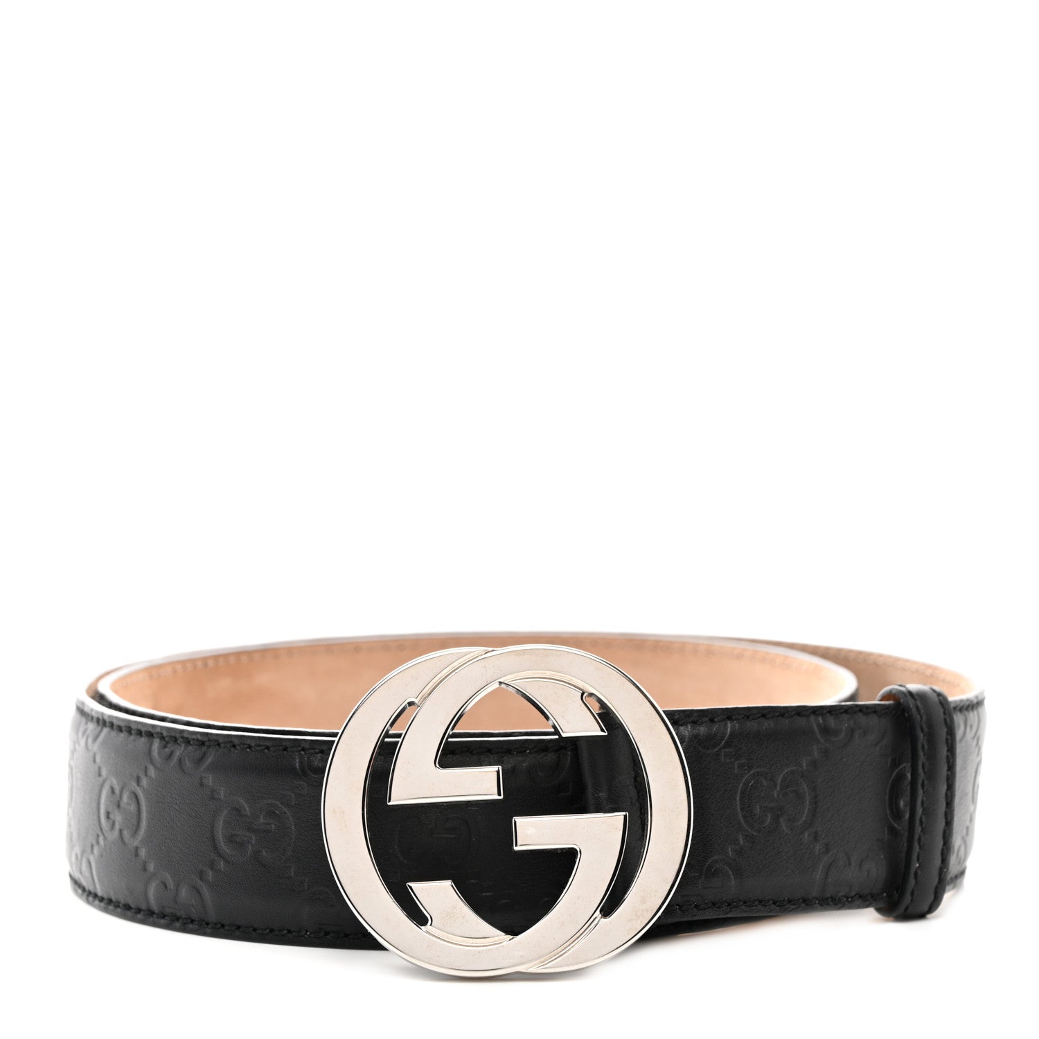 Gucci Guccissima Interlocking G 40mm Belt 95 38 Black 1 of 6