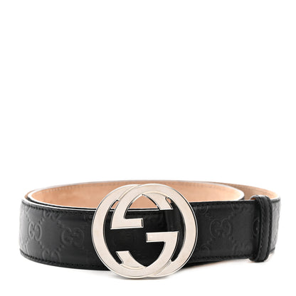 Gucci Guccissima Interlocking G 40mm Belt 95 38 Black 1 of 6