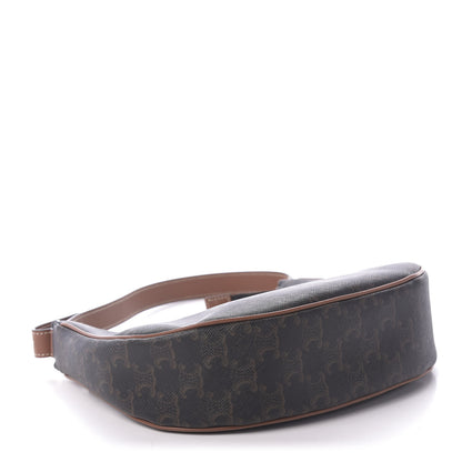 Celine Triomphe Canvas Calfskin Ava Shoulder Bag Tan 4 of 9