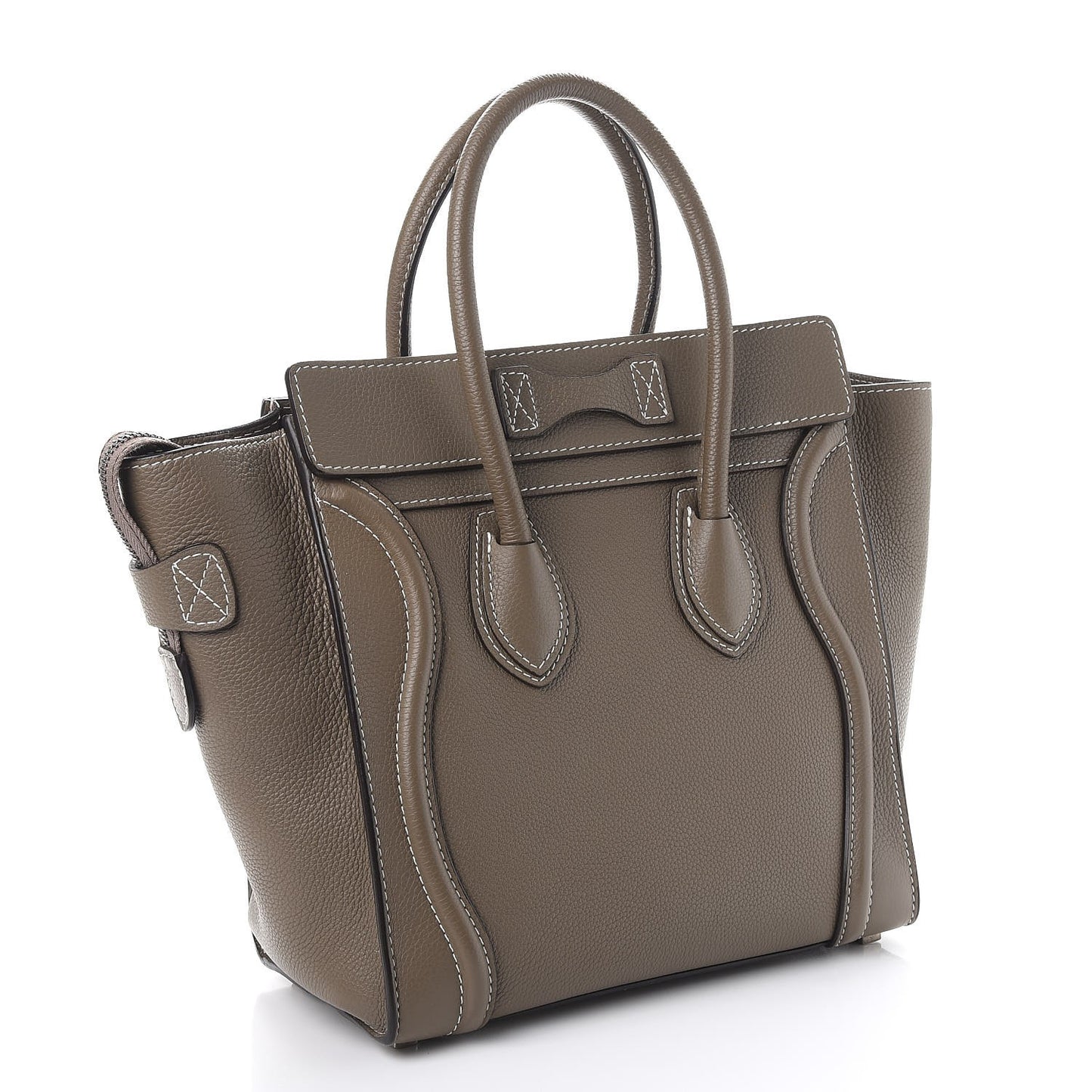 Drummed Calfskin Micro Luggage Souris