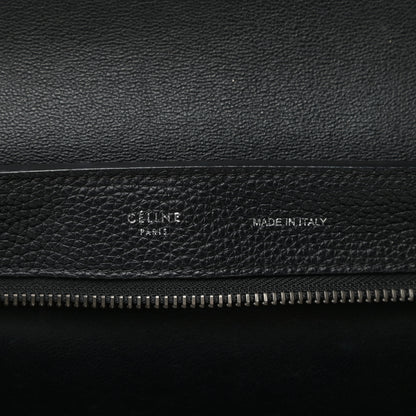 Celine Drummed Calfskin Suede Small Trapeze Black 6 of 8