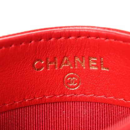 Chanel Caviar Quilted Card Holder Red 6 of 13