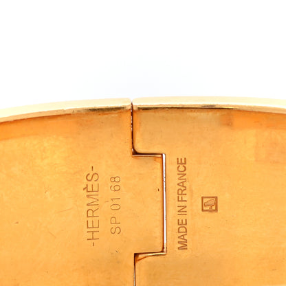 Hermes Enamel Wide Clic Clac H Bracelet Rose Dragee 4 of 6