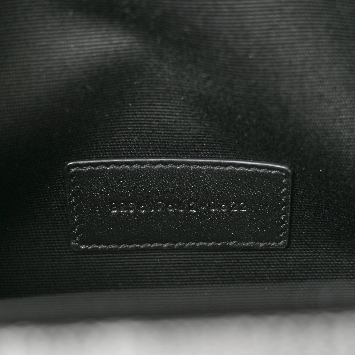Grain De Poudre Matelasse Chevron Monogram Envelope Clutch Black